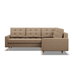 ELMA LO Corner Sofa, Filling - Foam, Side - RIGHT, Color - CAPPUCCINO