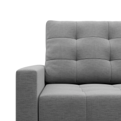 Ecksofa ELMA LO, Polsterung - Federkern, Seite - RECHTS, Farbe - GRAU