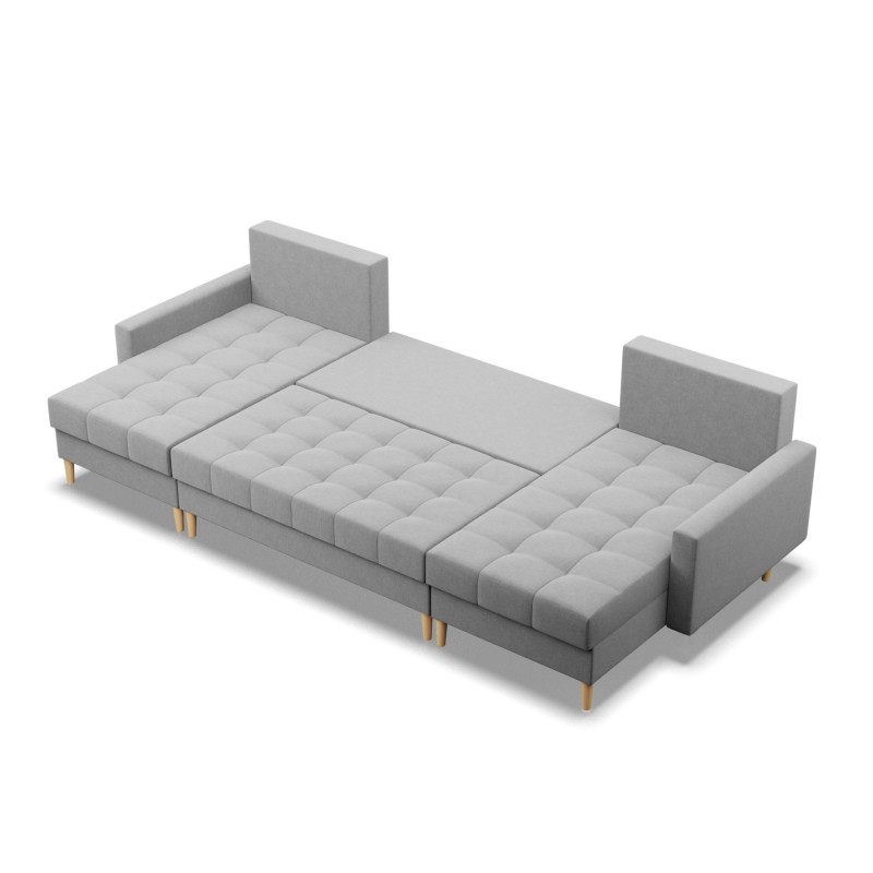 Ecksofa ELMA ULL, Polsterung - Schaumstoff, Farbe - GRAU