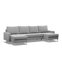 ELMA ULL Corner Sofa, Filling - Foam, Color - GRAY