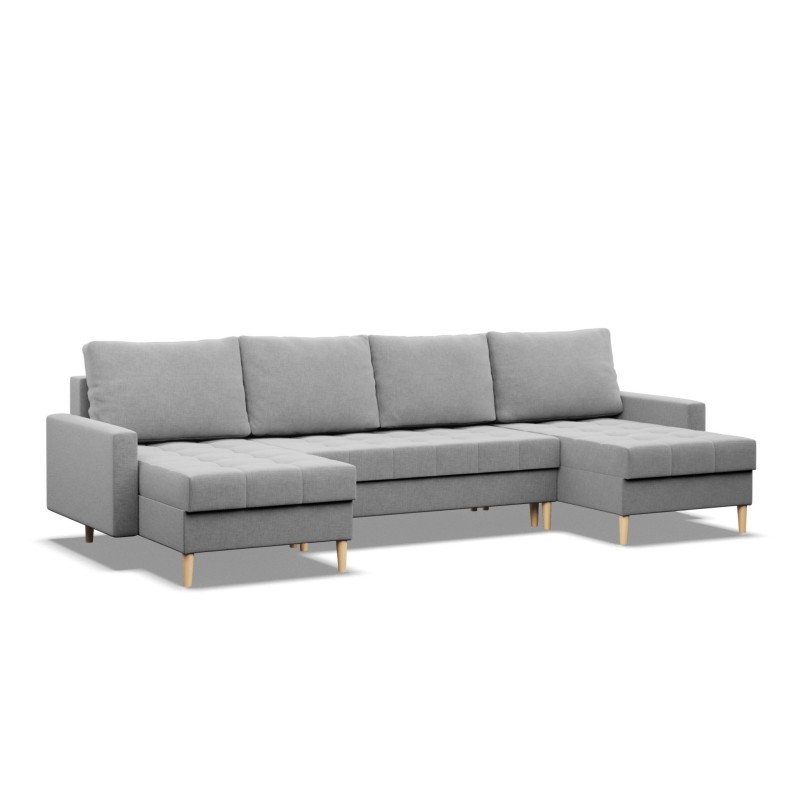 Ecksofa ELMA ULL, Polsterung - Schaumstoff, Farbe - GRAU