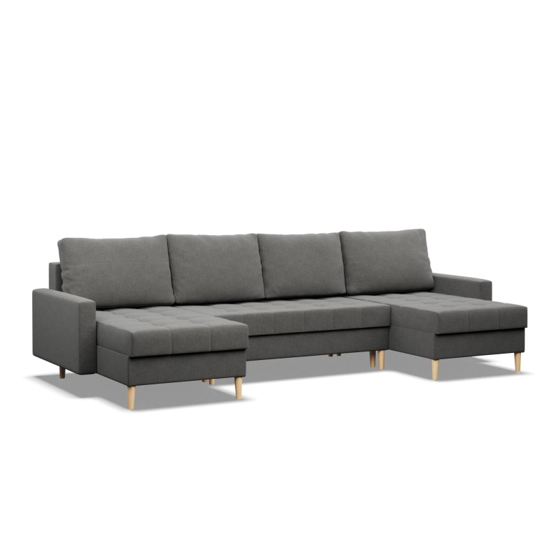 Corner Sofa ELMA ULL, Filling - Foam, Color - DARK GRAY