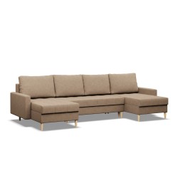 ELMA ULL Corner Sofa, Filling - Foam, Color - CAPPUCCINO