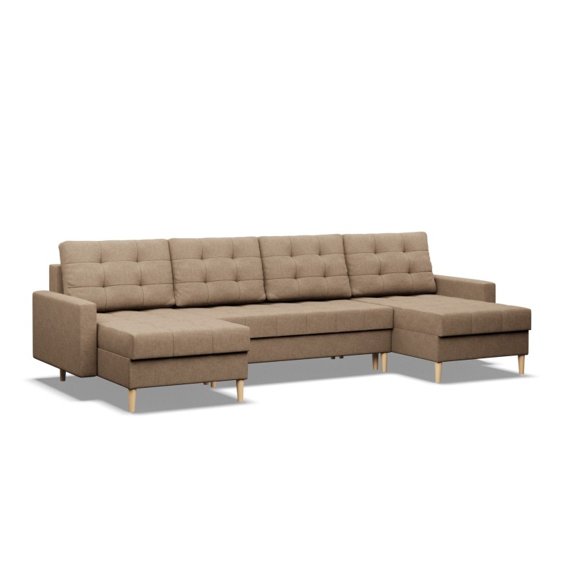 ELMA ULL Corner Sofa, Filling - Foam, Color - CAPPUCCINO