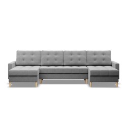 ELMA ULL Corner Sofa, Filling - Spring, Color - GRAY