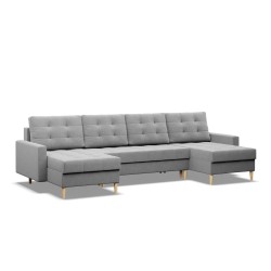 ELMA ULL Corner Sofa, Filling - Spring, Color - GRAY