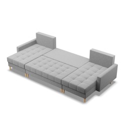 ELMA ULL Corner Sofa, Filling - Spring, Color - GRAY