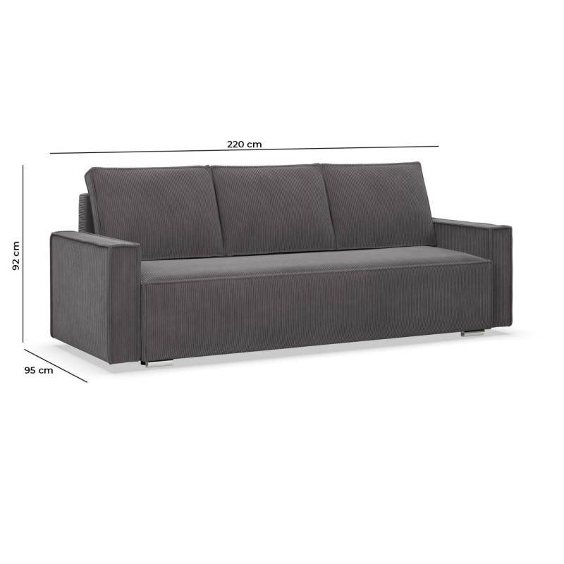 NOTO Sofa, Color - BEIGE - Poso 100