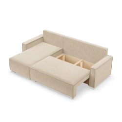 Ecksofa NOTO, Farbe - BEIGE - Poso 100