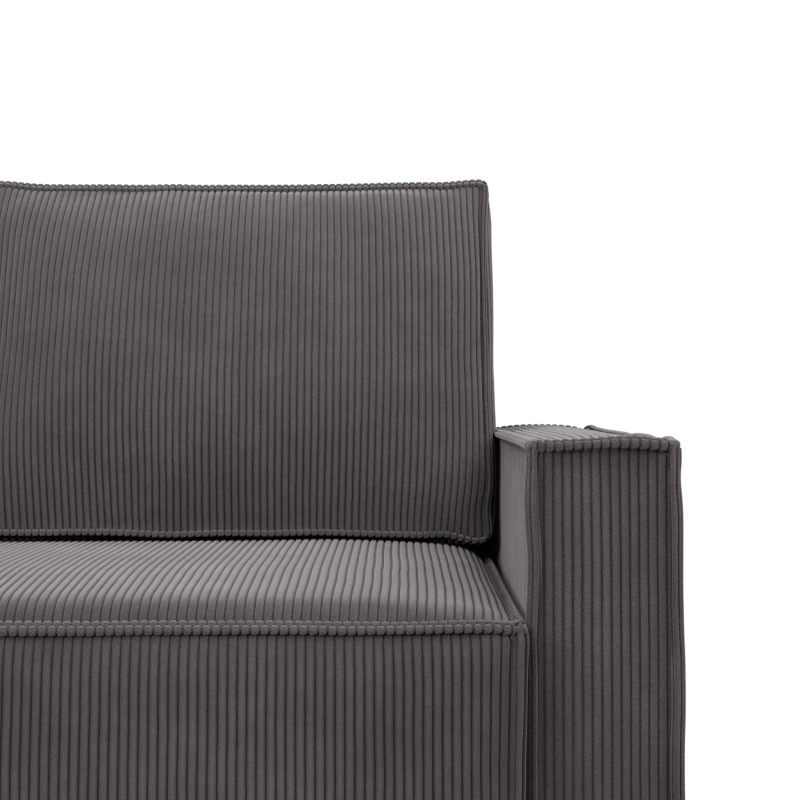 Ecksofa NOTO, Farbe - DUNKELGRAU - Poso 022
