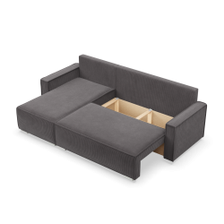 Corner Sofa NOTO, Color - DARK GRAY - Poso 022