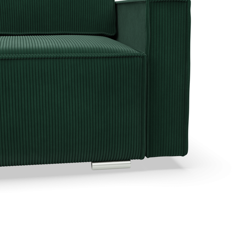 NOTO Corner Sofa, Color - BOTTLE GREEN - Poso 014