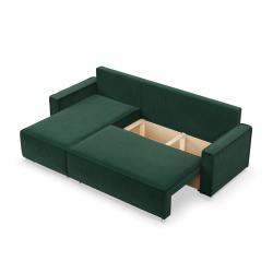 NOTO Corner Sofa, Color - BOTTLE GREEN - Poso 014