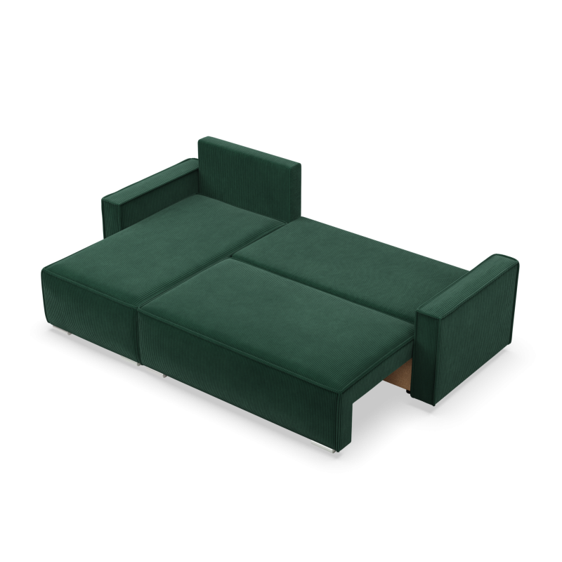 NOTO Corner Sofa, Color - BOTTLE GREEN - Poso 014