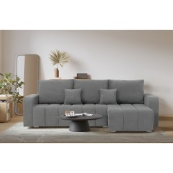Ecksofa ABRIELLE, Farbe - GRAU