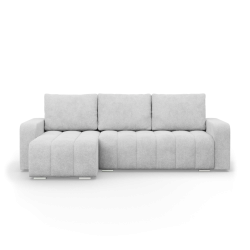 Ecksofa ABRIELLE, Farbe - HELLGRAU