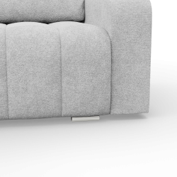 Ecksofa ABRIELLE, Farbe - HELLGRAU