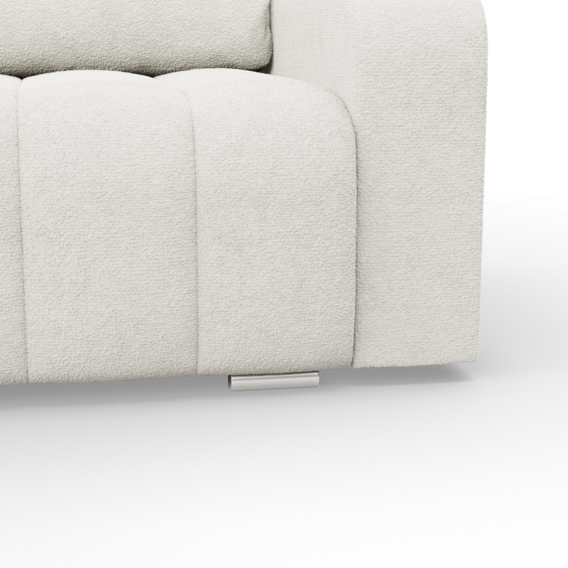 ABRIELLE Ecksofa, Farbe - CREME
