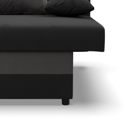 NOLA Sofa, Filling - Foam, Color - BLACK + GRAY
