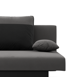 NOLA Sofa, Filling - Foam, Color - GRAY + BLACK
