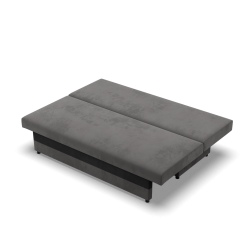 Sofa NOLA, Füllung - Schaumstoff, Farbe - GRAU + SCHWARZ