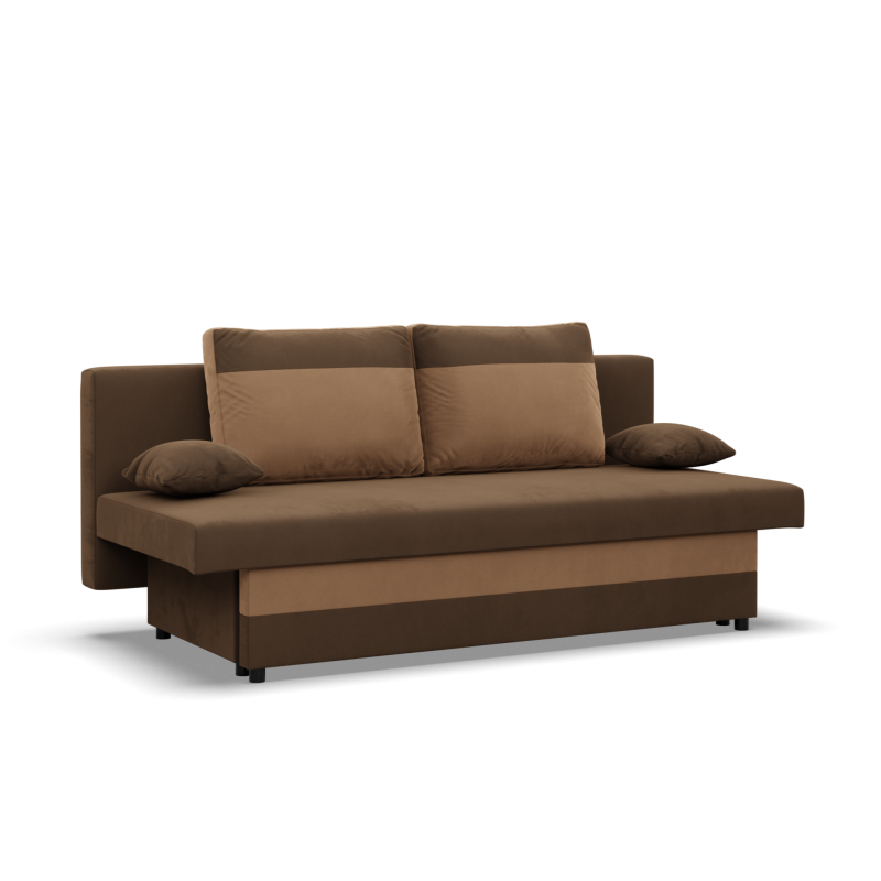 NOLA Sofa, Filling - Foam, Color - BROWN + CAPPUCCINO
