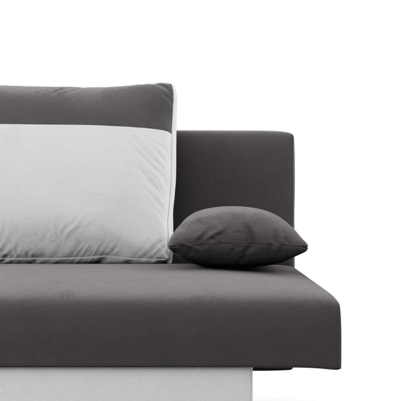 NOLA Sofa, Filling - Spring, Color - GRAY + WHITE