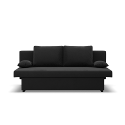Sofa NOLA, Polsterung - Federkern, Farbe - SCHWARZ