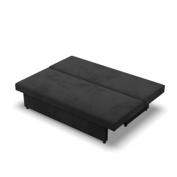 Sofa NOLA, Polsterung - Federkern, Farbe - SCHWARZ