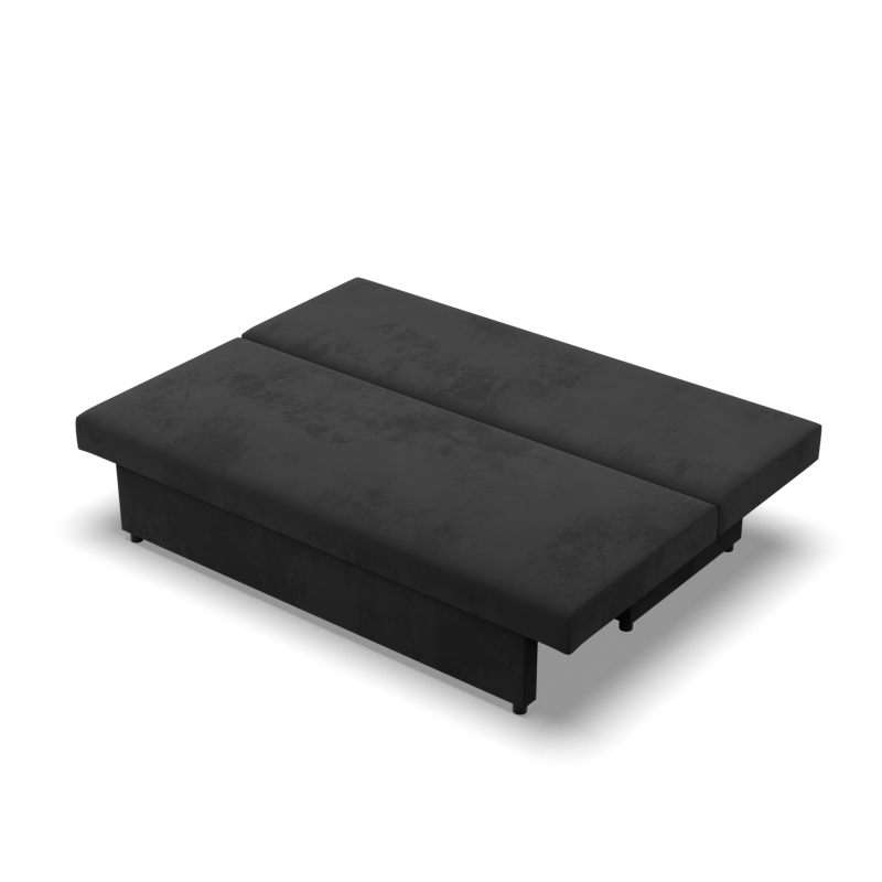 Sofa NOLA, Polsterung - Federkern, Farbe - SCHWARZ