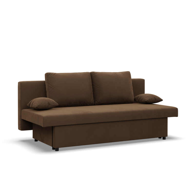 NOLA Sofa, Filling - Spring, Color - BROWN