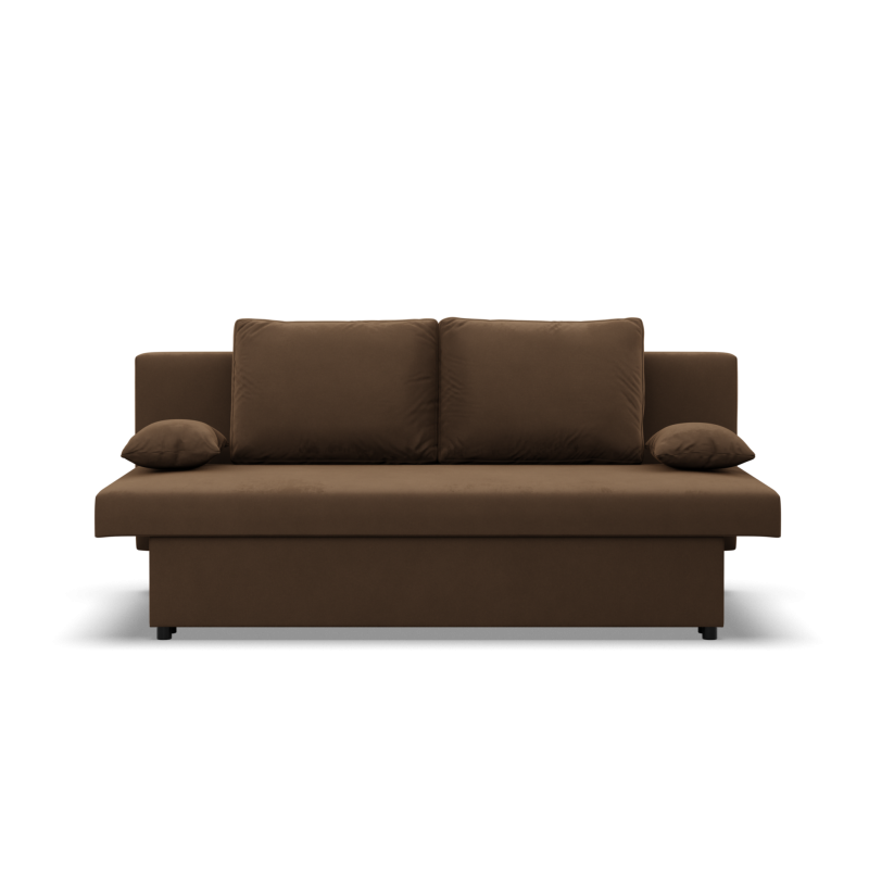 NOLA Sofa, Filling - Spring, Color - BROWN