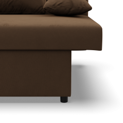 Sofa NOLA, Polsterung - Federkern, Farbe - BRAUN