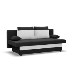 NOLA Sofa, Filling - Spring, Color - BLACK + WHITE