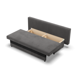 NOLA Sofa, Filling - Spring, Color - GRAY + BLACK