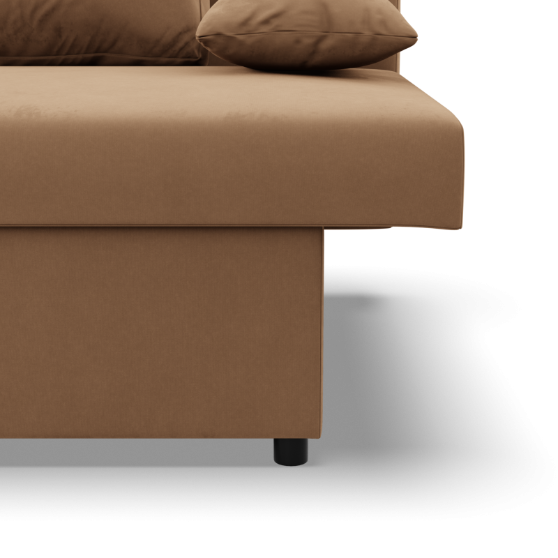 Sofa NOLA, Polsterung - Federkern, Farbe - CAPPUCCINO