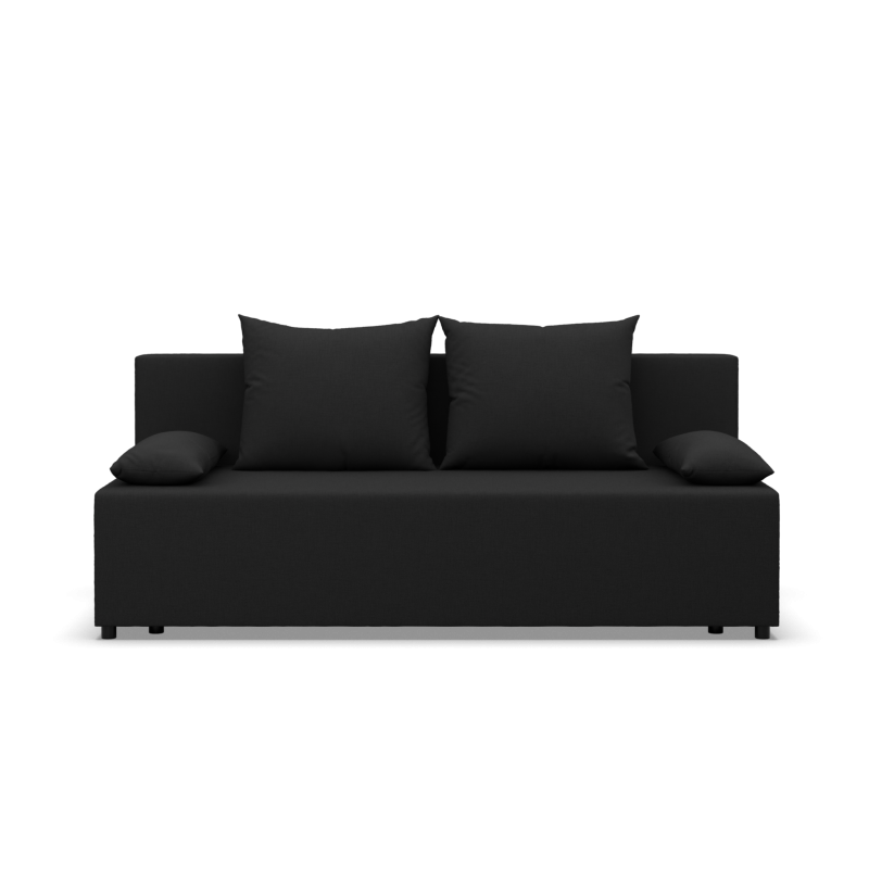 FERMO Lux Sofa, Farbe - SCHWARZ