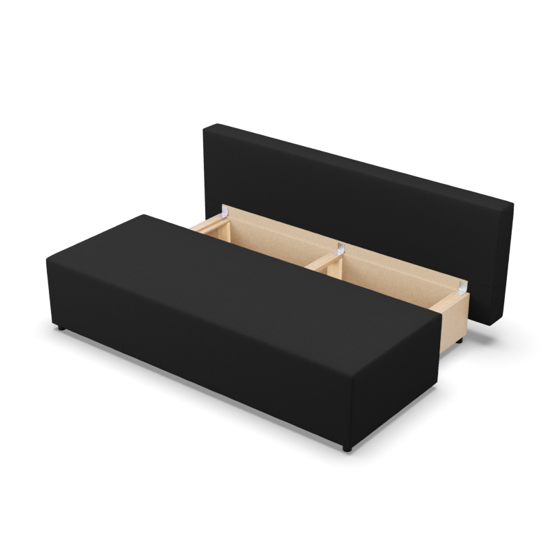 FERMO Lux Sofa, Color - BLACK