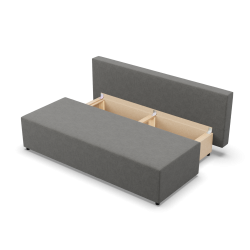 Sofa FERMO Lux, Farbe - DUNKELGRAU