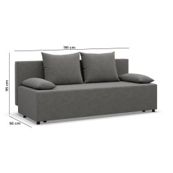 Sofa FERMO Poso, Farbe - CREMEFARBEN