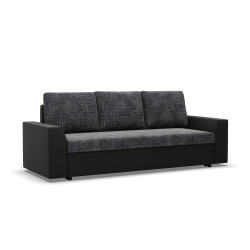 Sofa LUGO, Farbe - GRAU + SCHWARZ