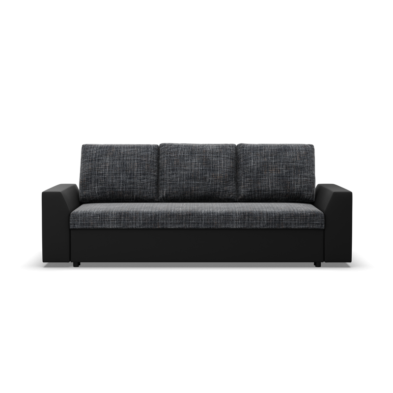 Sofa LUGO, Farbe - GRAU + SCHWARZ