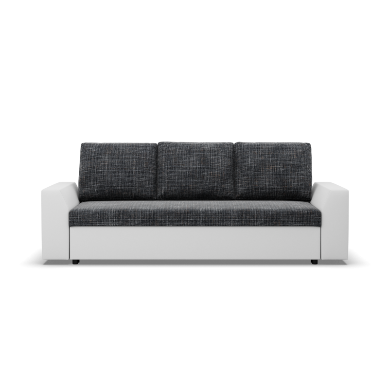 Schlafsofa LUGO, Farbe - GRAU + WEISS