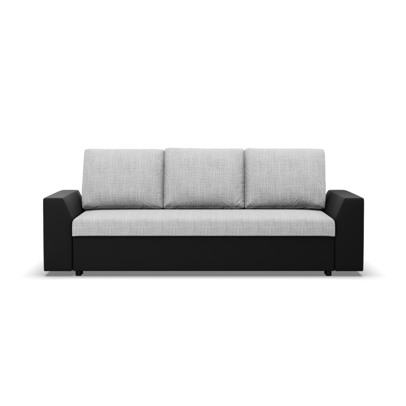 Sofa LUGO, Farbe - GRAU + SCHWARZ