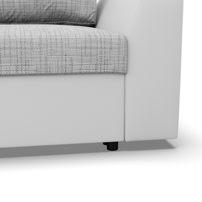 Sofa LUGO, Farbe - GRAU + WEISS