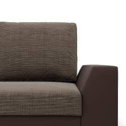 Sofa LUGO, Farbe - CAPPUCCINO + BRAUN