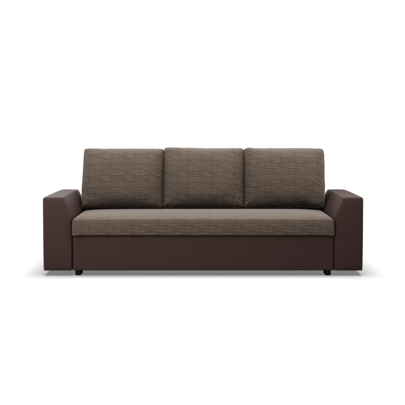 LUGO Sofa, Color - CAPPUCCINO + BROWN