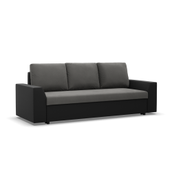 Sofa LUGO, Farbe - DUNKELGRAU + SCHWARZ