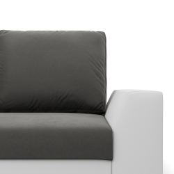 LUGO Sofa, Color - DARK GRAY + WHITE