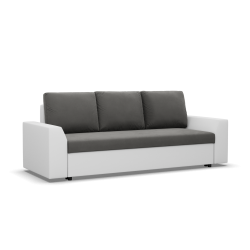 Sofa LUGO, Farbe - DUNKELGRAU + WEISS